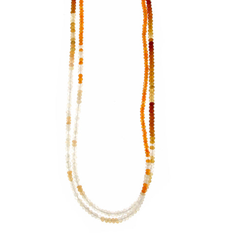 Moonstone & Hessonite Healing Stone Necklace