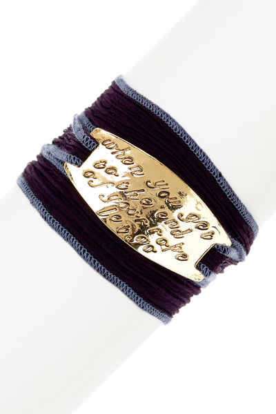 'End Of Your Rope' Silk Wrap Bracelet