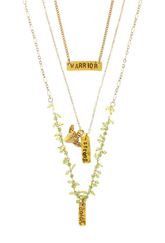 'Warrior' Three-Tiered Necklace