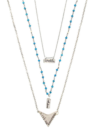 'Sparkle' Three-Tiered Necklace