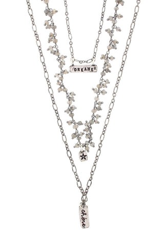 'Dreamer' Three-Tiered Necklace