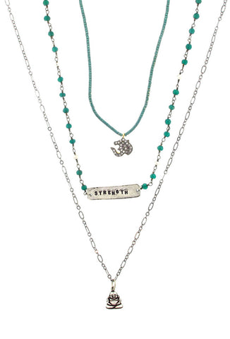 'Strength' Three-Tiered Necklace