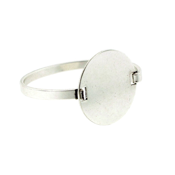 1&5/16" Bangle with Circle Plate