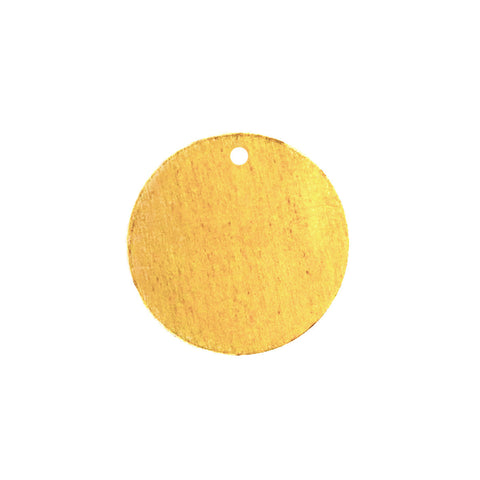 3/4" Brass Circle Plate
