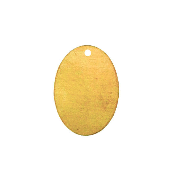 1"x11/16" Brass & Silver Nickel Oval Plate