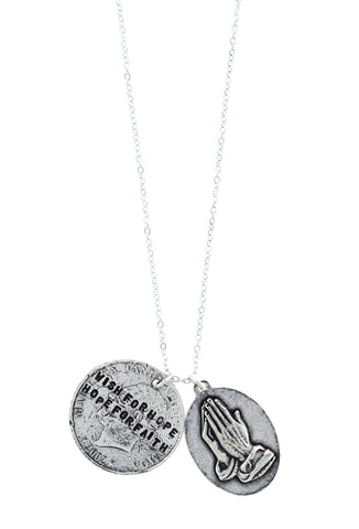 'Wish For Hope Hope For Faith' Necklace