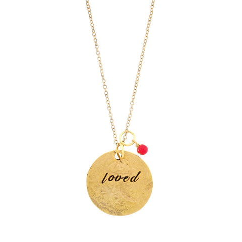 'Loved' Ruby Necklace