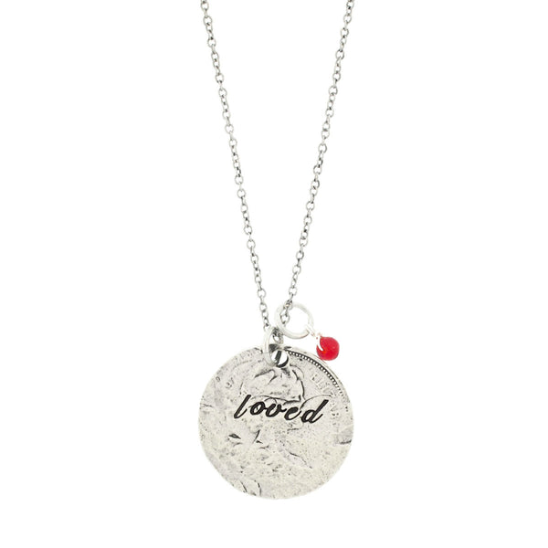 'Loved' Ruby Necklace