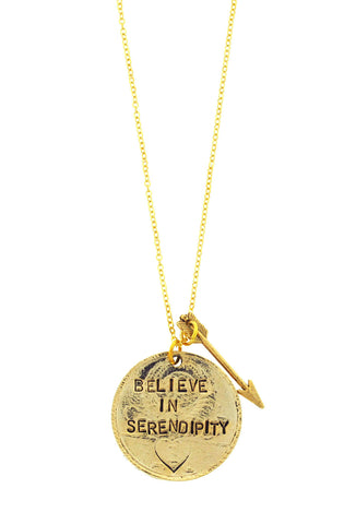 'Believe In Serendipity' Necklace