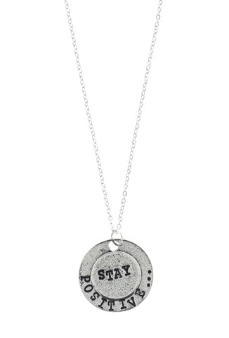 'Stay Positive' Necklace