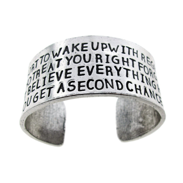 'Life Is Too Short' Cuff