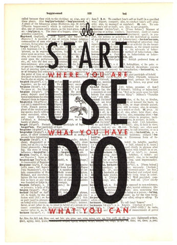 Start Where You Are Art Print