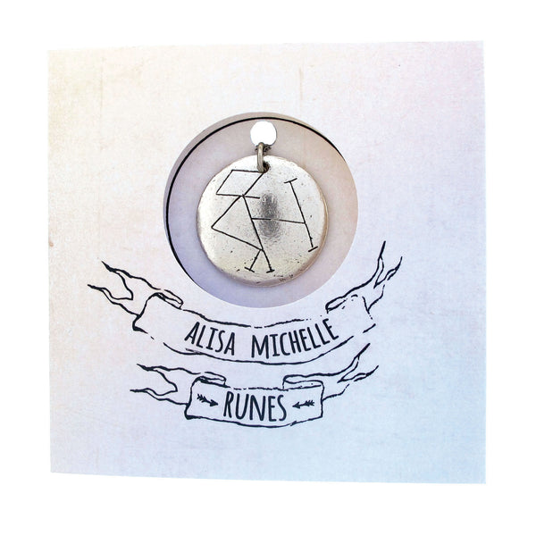 "Symbol For Thor God Of Strength, Force, And Drive" Rune Necklace