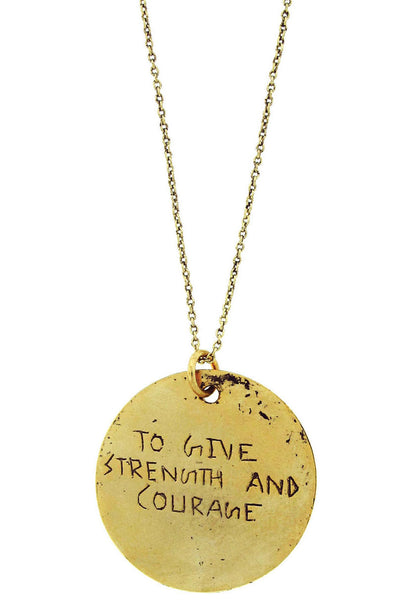 "To Give Strength And Courage" Rune Necklace