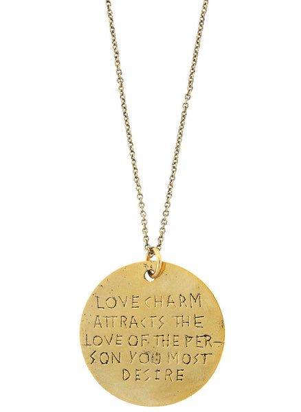 "Love Charm Attracts The Love Of The Person You Most Desire" Rune Necklace