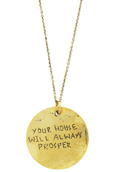 'Your House Will Always Prosper' Rune Necklace