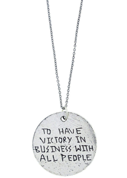 'To Have Victory In Business With All People' Rune Necklace