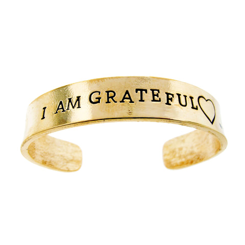 'I Am Grateful' Cuff