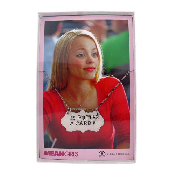 'Is Butter A Carb?' Mean Girls Necklace