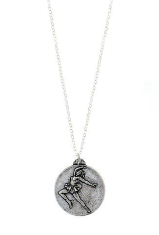 Ice Skating Medal Necklace