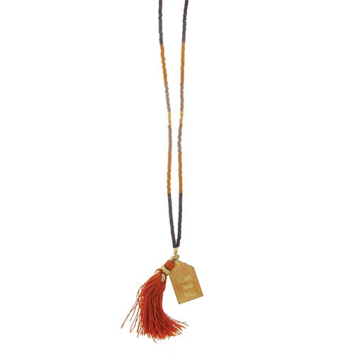 <b>AS SEEN ON RACHAEL RAY!</b> 'I Can and I Will' Mala Necklace