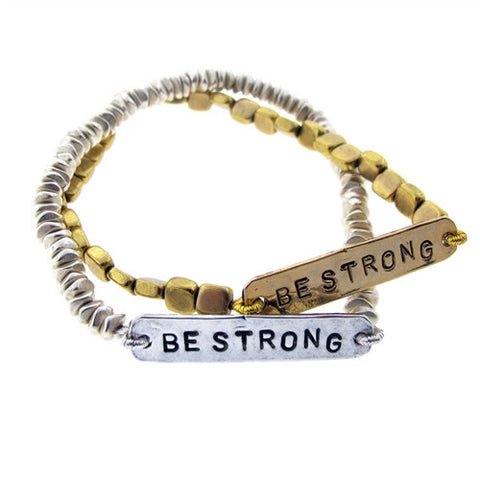 Be Strong Metal Bracelet