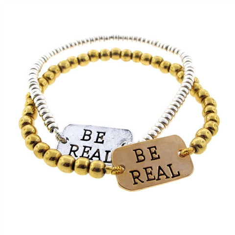 Be Real Metal Bracelet