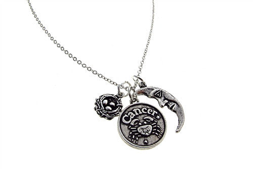 Cancer Zodiac Charm Necklace
