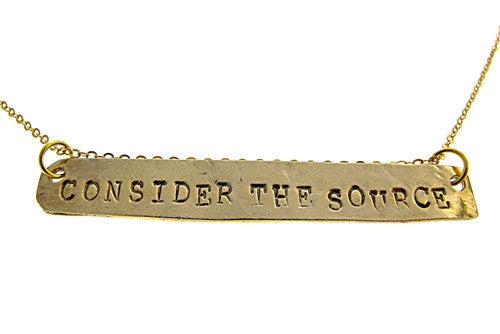 Consider the Source Necklace