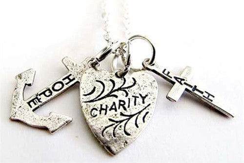 Hope, Faith, Charity Picture Card