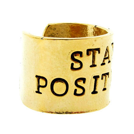 'Stay Positive' Ring