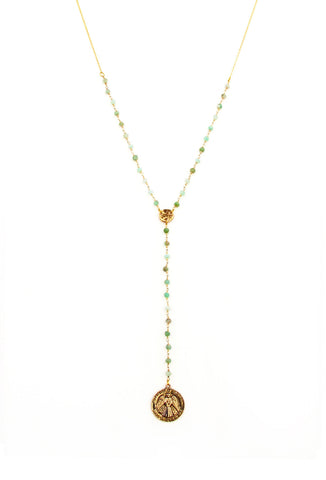 Guardian Angel Rosary Necklace