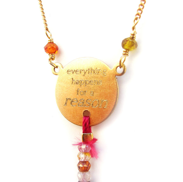 Everything Happens For A Reason Rosary Necklace