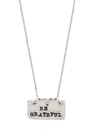 'Be Grateful' Necklace
