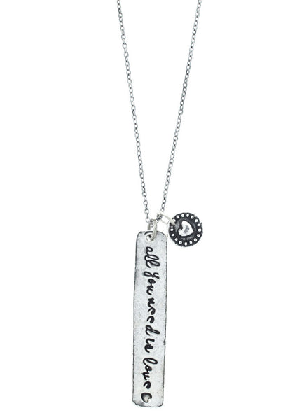 'All You Need Is Love ♡' Charm Necklace