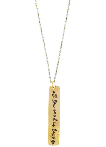 'All You Need Is Love ♡' Necklace