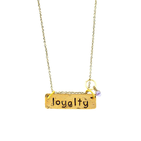 'Loyalty' Amethyst Necklace