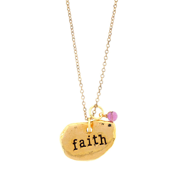 'Faith' Amethyst Necklace