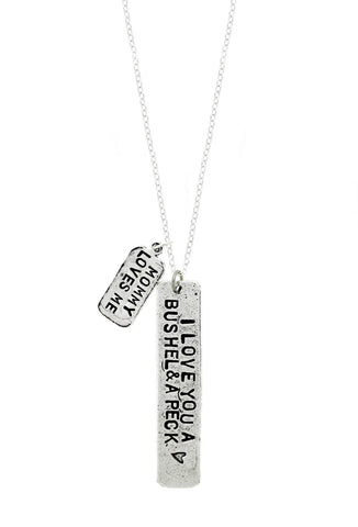 'I Love You A Bushel & A Peck' Necklace