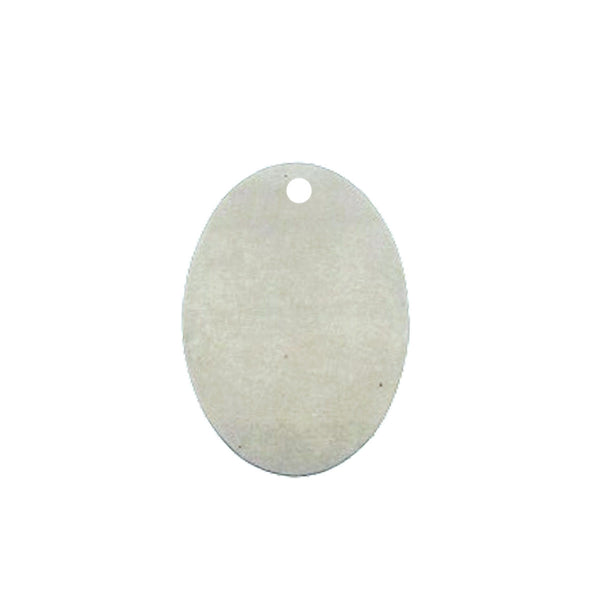 1"x11/16" Brass & Silver Nickel Oval Plate