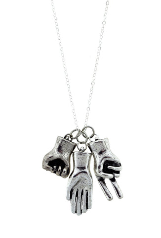 Rock Paper Scissors Necklace