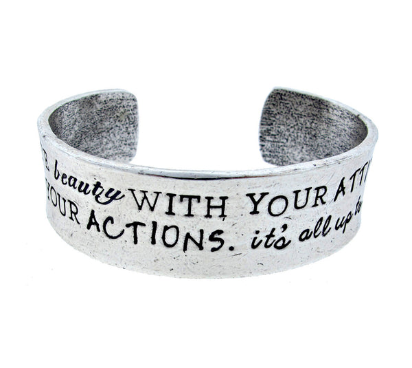 'You Create Beauty' Cuff