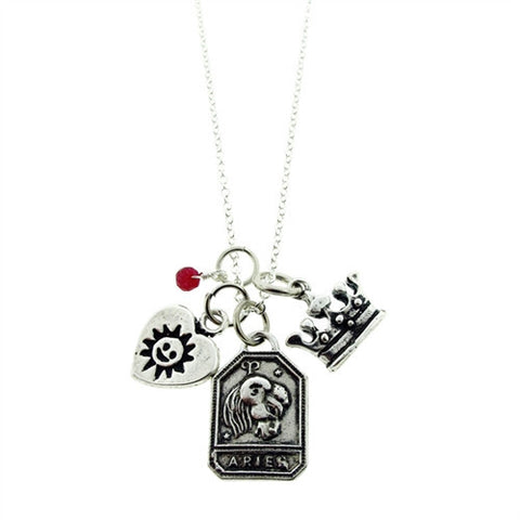 Aries Zodiac Charm Necklace