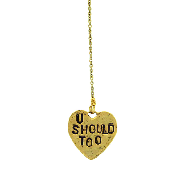 Be Kind Acrylic Necklace