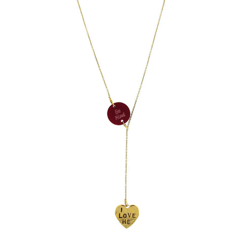 Be Kind Acrylic Necklace