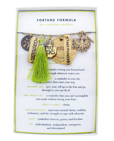 Face Your Fears Fortune Formula Necklace