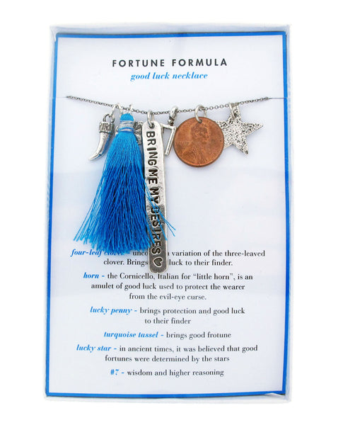 Good Luck Fortune Formula Necklace