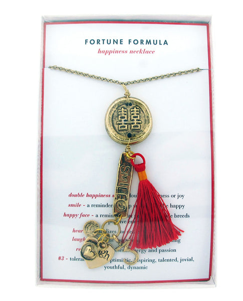 Happiness Fortune Formula Necklace