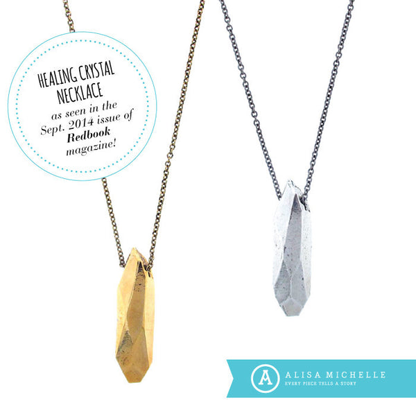 Healing Crystal Necklace (Featured in the Sept. 2014 issue of Redbook magazine!)