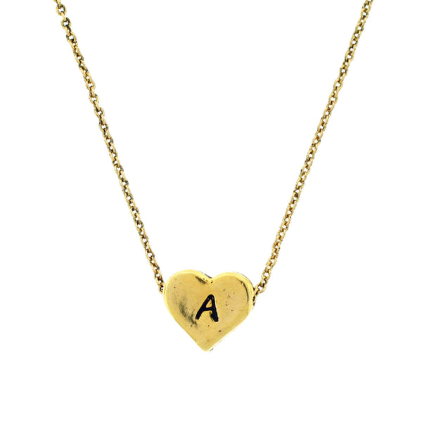 Heart Initial Necklace